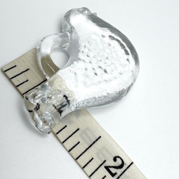 Kosta Boda Vintage MCM 70s Vallien Glass Dove Bird Suncatcher Pendant Ornament - Picture 2 of 5